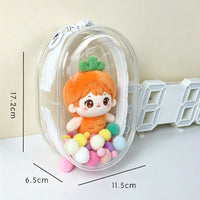 Doll Backpack,Mini Storage Case,PVC Dustproof Small Doll Bag For Mini Dolls Figures,labubu Doll Bag - image 2