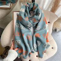 Double-sided Artificial Cashmere Scarf Thickened - image 11