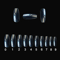 500 Clear Natural False Nail Tips - image 6