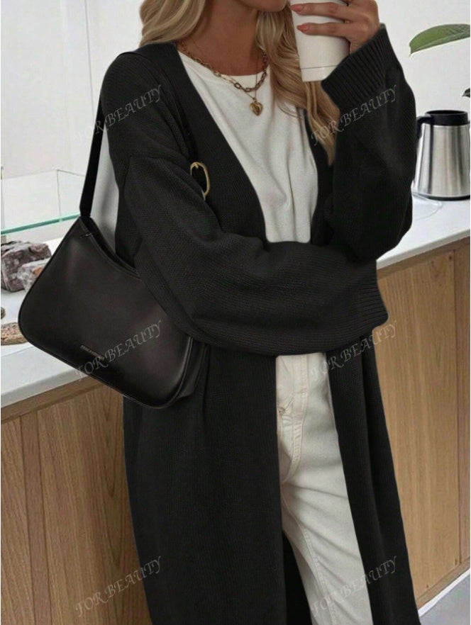 Women's Loose V-Neck Long Sleeve Top - image 3