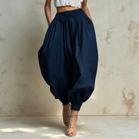 Women's High Waist Elastic Bloomer Shorts - image 1