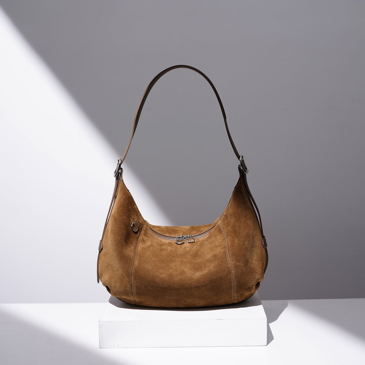 Matte Leather Crossbody Bag - image 3