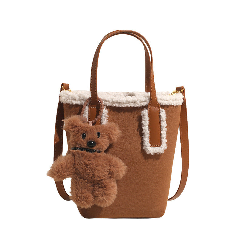 Fluffy Faux Fur Handbag - image 6