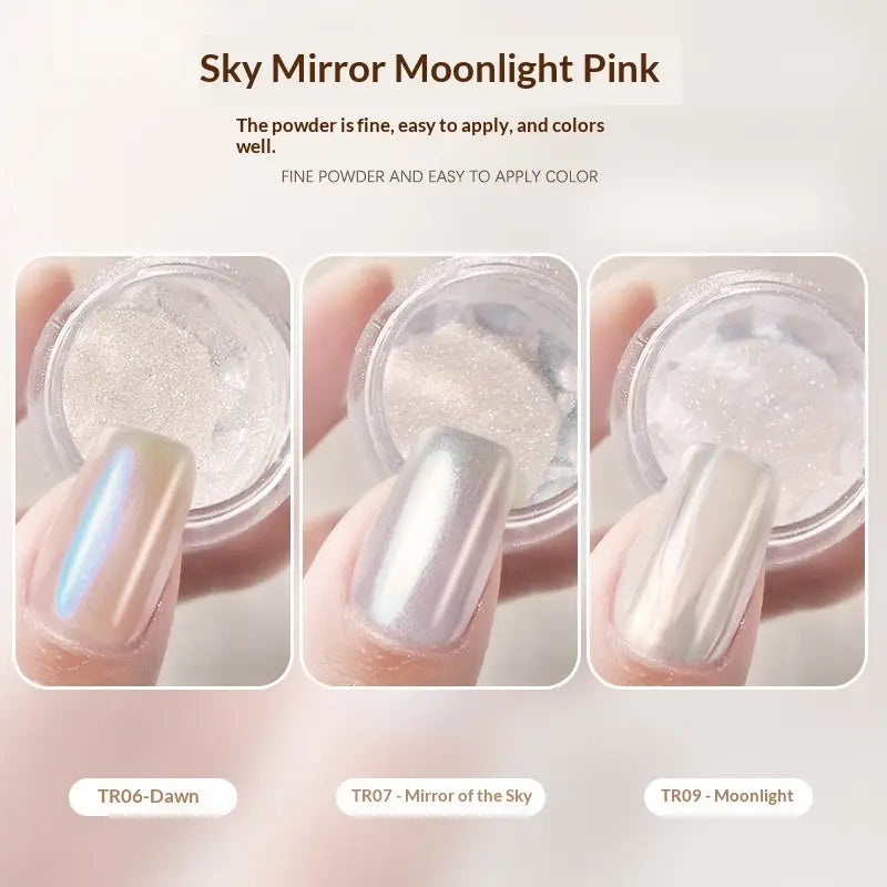 Polvo para uñas efecto espejo Moonlight - image 1