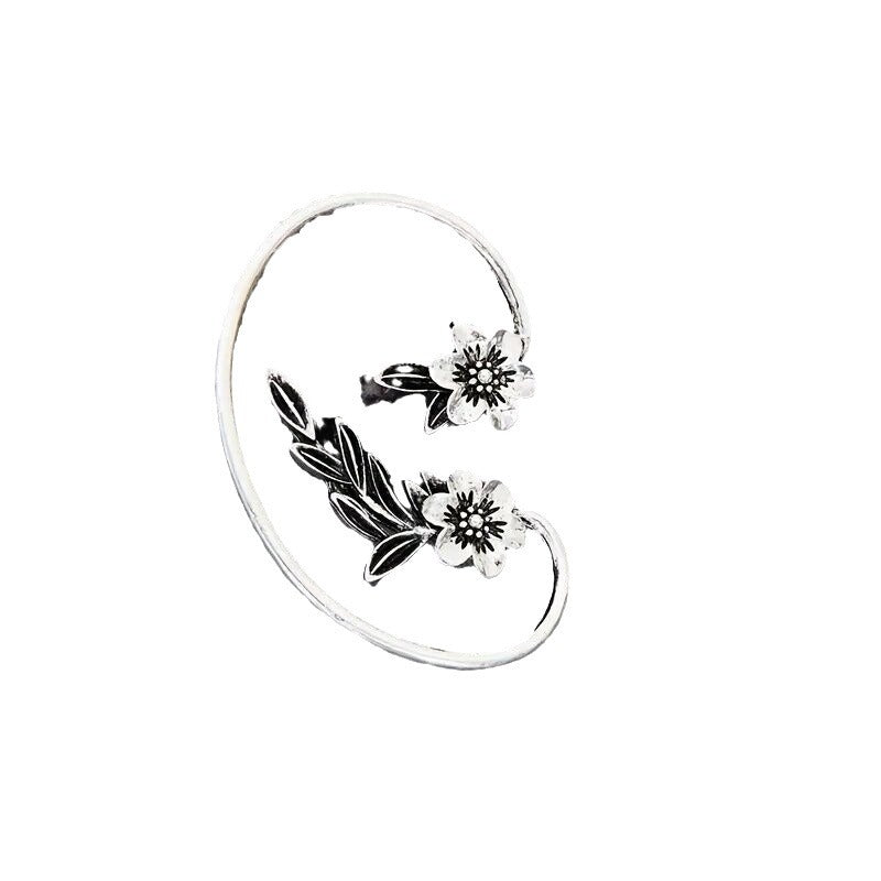 Vintage Flower Ear Cuff Earrings - image 4