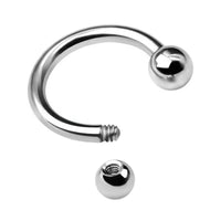 Basic C-Shaped Hoop Earrings - image 1