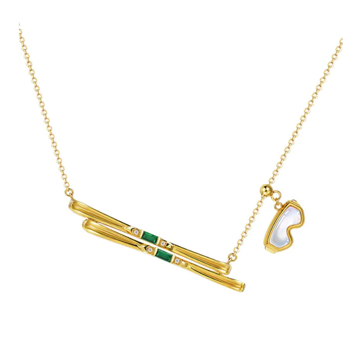 Ski Goggles Charm Necklace - image 5