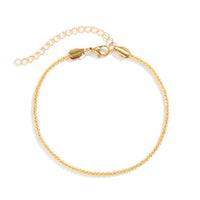 Sparkling Slim Chain Anklet - image 5