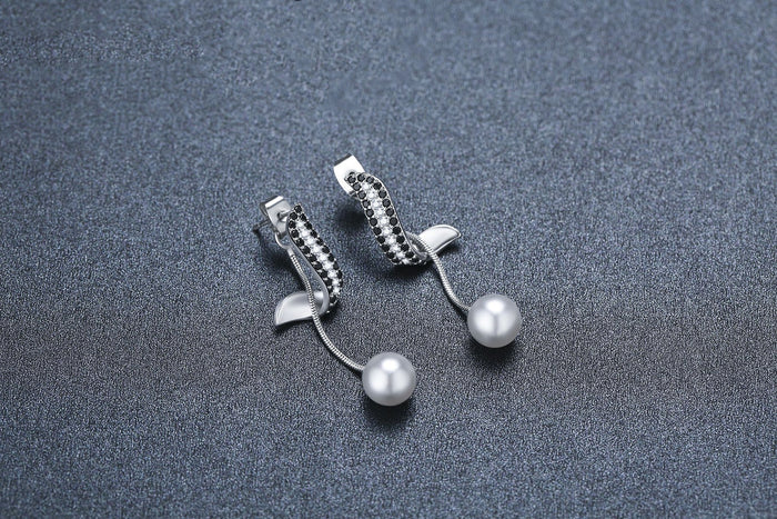 Pearl Tassel Drop Earrings