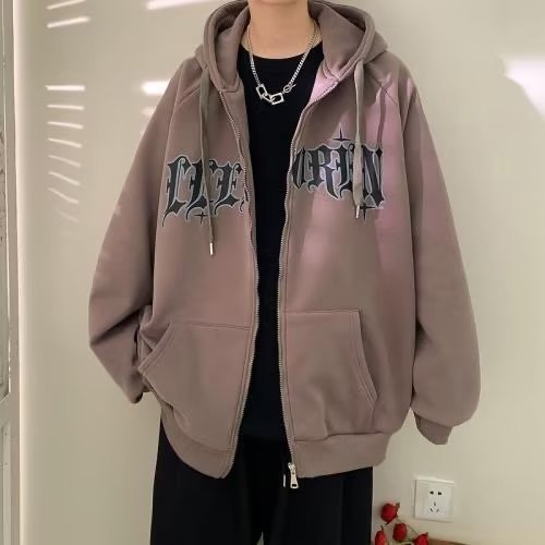 Hooded Knit Cardigan Jacket - image 7