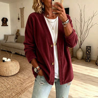 Women's Loose Button Casual Jacket - image 2