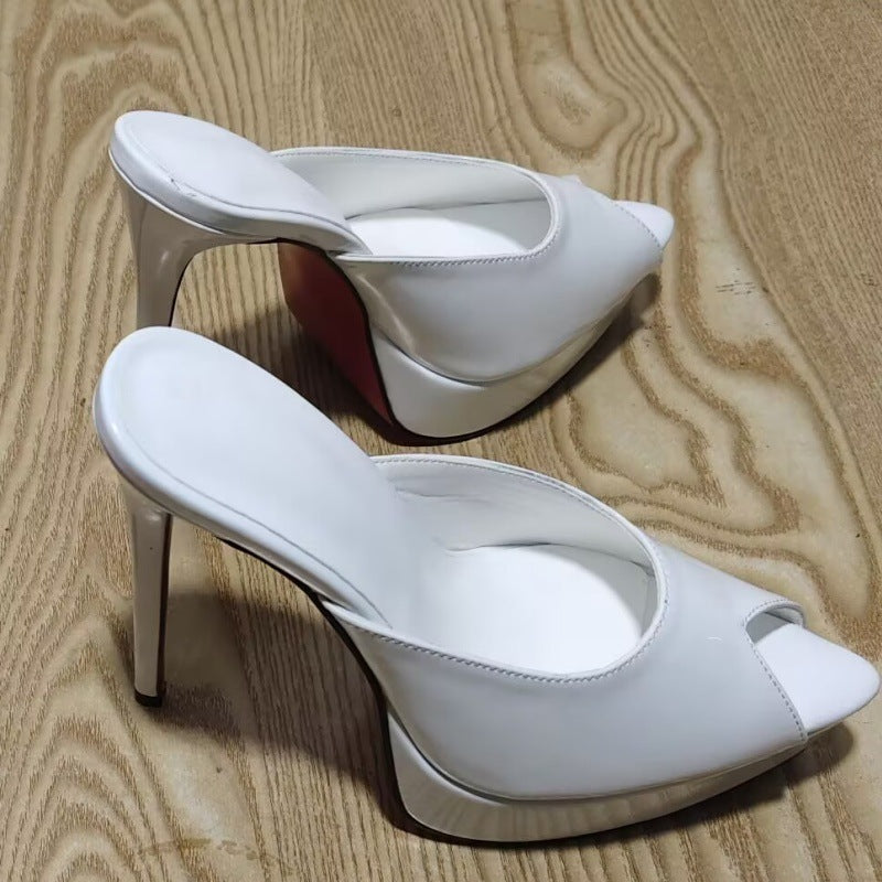 Pointed Toe Platform Stiletto Sandals