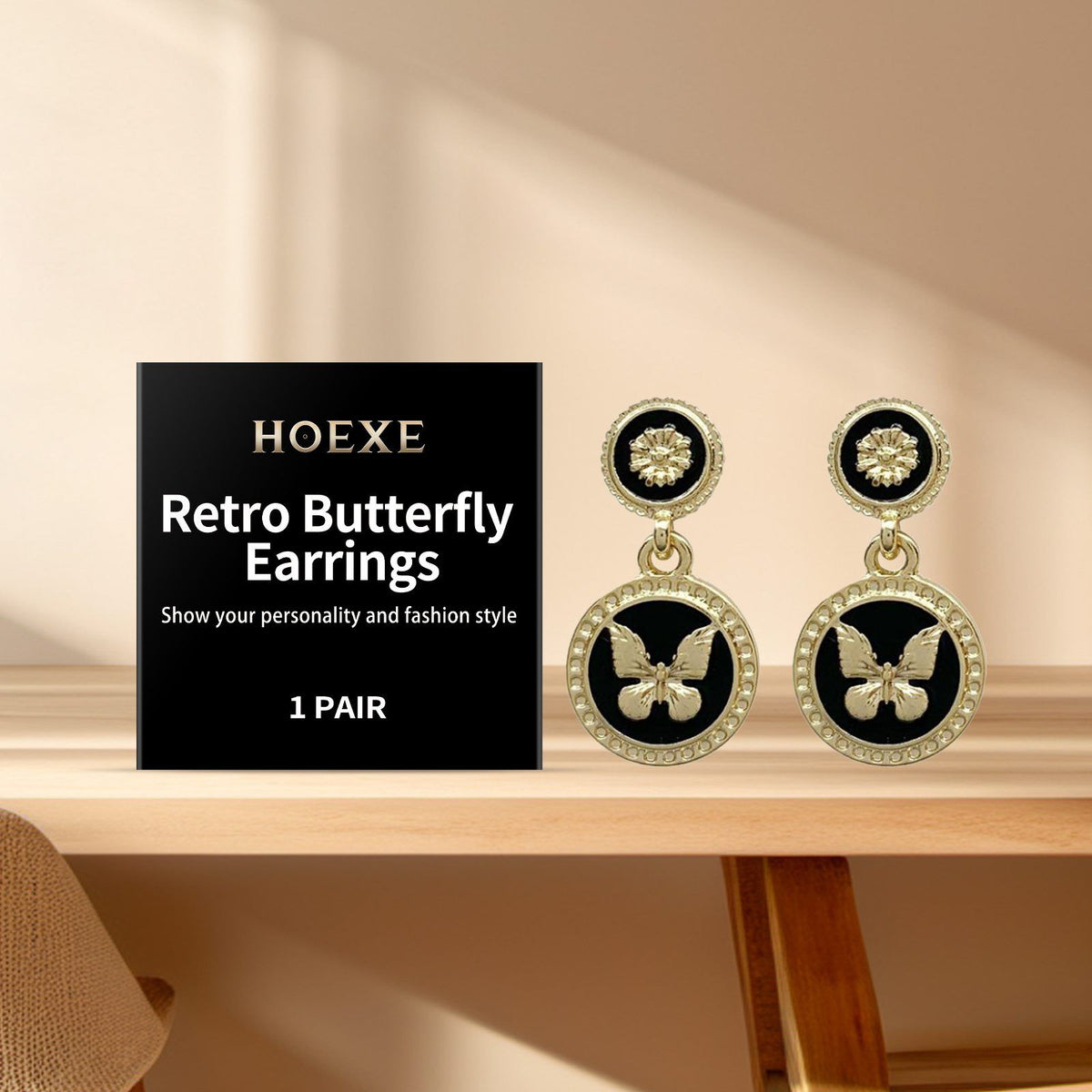 Vintage Butterfly Earrings - image 3