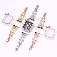 Hearts Rhinestone Metal Band Compatible with Apple Watch - image 3