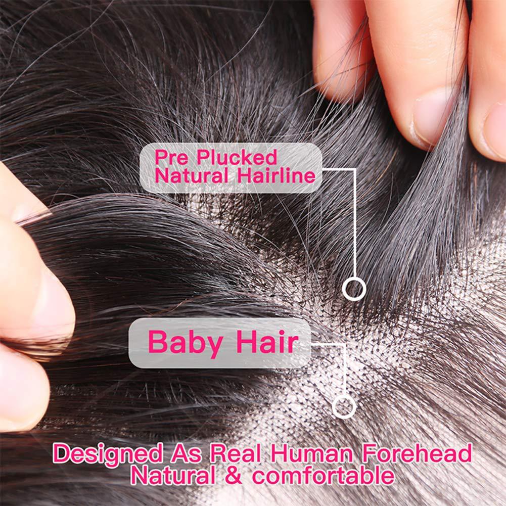 Natural Black Human Hair Lace Front Wig - image 2