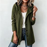 Women's Hooded Trench Coat - image 2