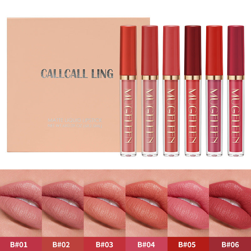 6 Piece Matte Liquid Lipstick Set, Velvet Finish - image 12
