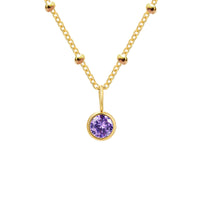 Stainless Steel Birthstone Necklace - image 8