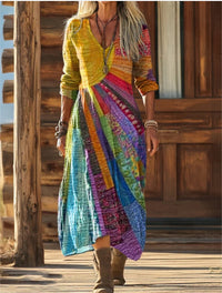 French Style Soft Print Dress - image 2