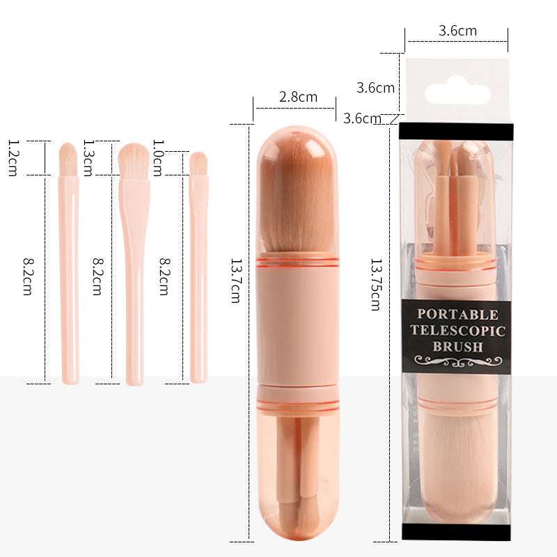 4-in-1 Travel Makeup Brush Set - image 5