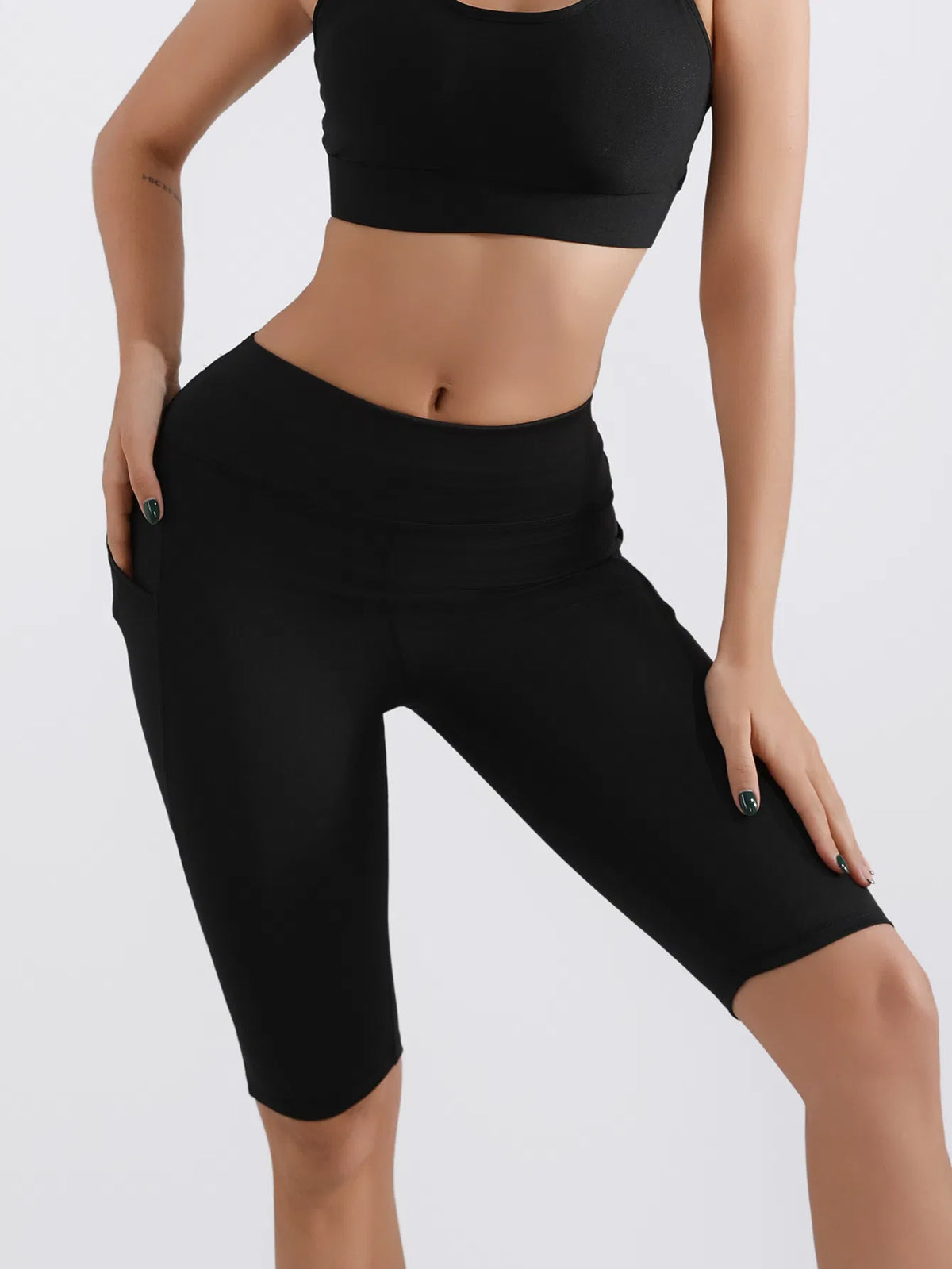 5-inch Yoga Shorts5 High-Waist Seamless Biker Shorts Butt-Lifting, Quick-Dry & Summer Workout Ready - image 2