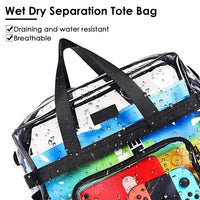 Clear Stadium Approved Tote Bag with Shoulder Strap - image 3