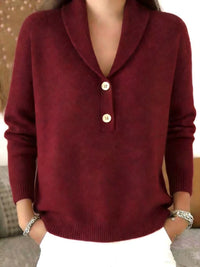 Women's Solid Color Polo Neck Casual Chic Top - image 10