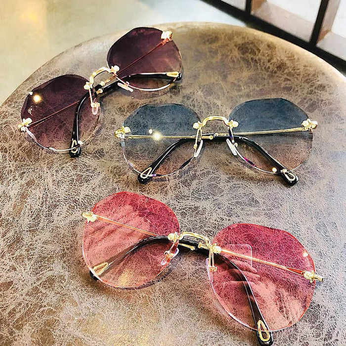 Polygon Rimless Sunglasses