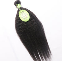 Kinky Straight Human Hair Wig with Bangs - image 2