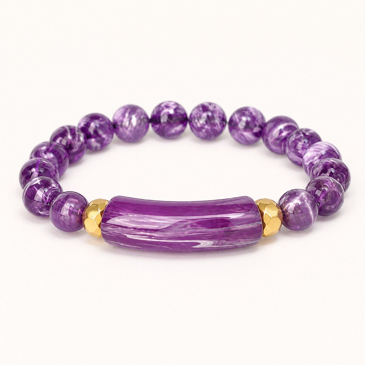 Purple Chip Bead Bracelet - image 7
