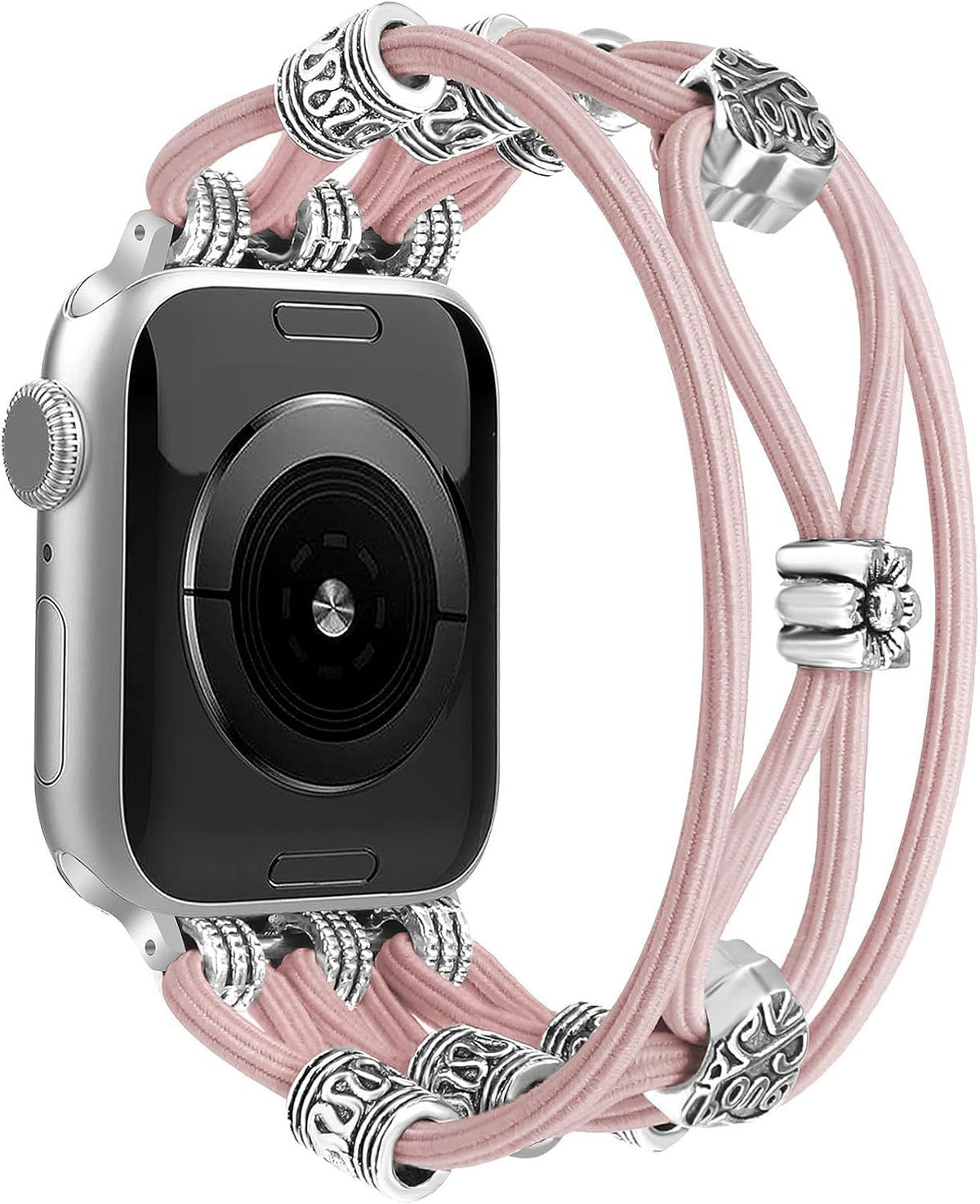 Boho Woven Pearl Band Compatible with Apple Watch - image 9