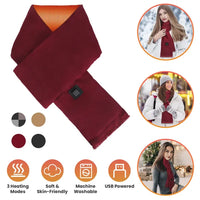 Electric Heated Winter Scarf USB Heating Neck Wrap Unisex Heated Neck Shawl Soft Warm Scarves With 3 Heating - image 1