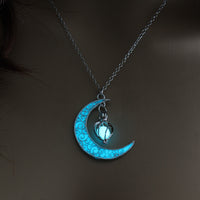 Glow-in-the-Dark Crescent Moon Necklace - image 1