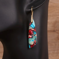 Mosaic Stone Drop Earrings - image 7
