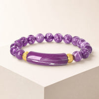 Purple Chip Bead Bracelet - image 6