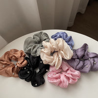 Ruffled Silk Scrunchie - image 2