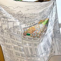 Large Square Silk Scarf - image 2