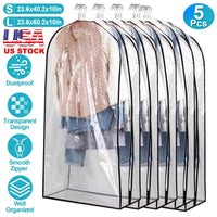 Paquete de 5 fundas transparentes para colgar ropa, antipolvo - image 5