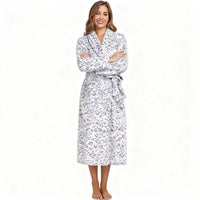 Women's Fleece Plush Warm Long Robe - image 3