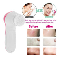 Facial Cleansing Brush Waterproof Face Spin Cleaning Brush With 5 Brush Heads - image 1