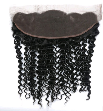 Human Hair Deep Wave 4x13 Lace Frontal - image 4