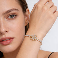 Sterling Silver Infinity Heart Bracelet - image 1