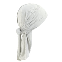 Retro Distressed Denim Ribbon Hat - image 11