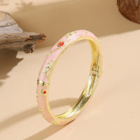 Retro Enamel Floral Bracelet - image 5