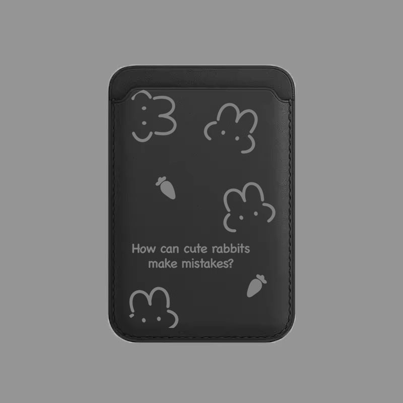 Magnetic Phone Card Holder with Bear Design