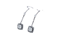 Long Zircon Drop Earrings - image 2