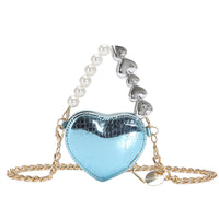 Mini Pearl Heart Chain Bag - image 11