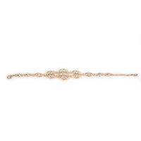 Noble Burnished Gold Bling Rhinestone Bracelet - image 2