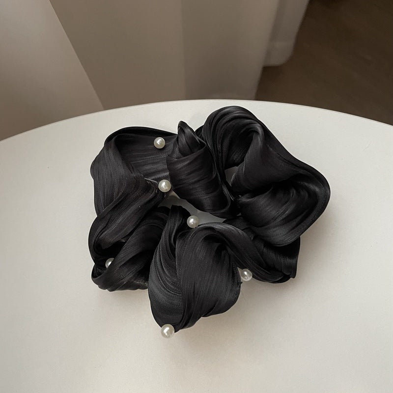 Ruffled Silk Scrunchie