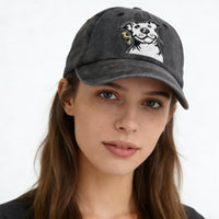 Embroidered Dog Baseball Cap, Vintage Washed - image 1